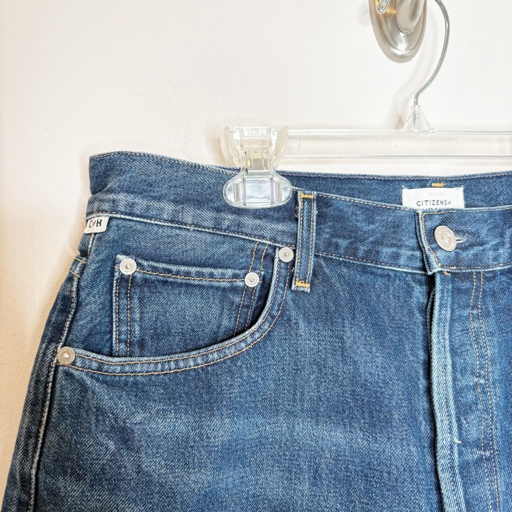 Citizens Of Humanity Camilla Long Loose 7” Denim Jean Shorts - Picture 3 of 11